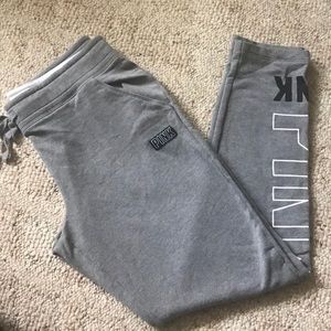 PINK mid length lounge pants